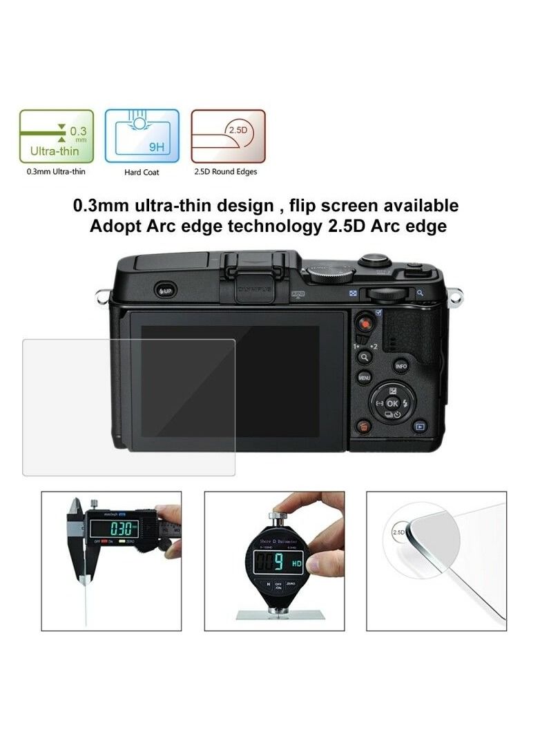 PULUZ Tempered Glass Screen Protector for Olympus EP5 - Image 3