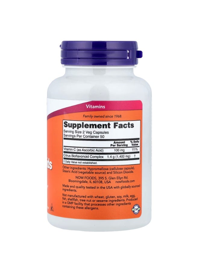 now Citrus Bioflavonoids, 100 Veg Capsules - Image 2