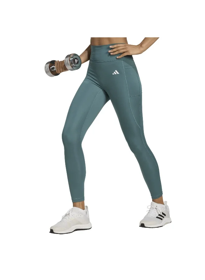 adidas Adidas Opt Pow Ess 7/8 Green Tights (7/8) Tights For Women