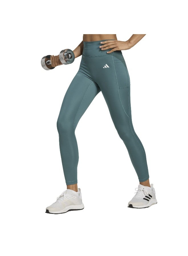 Adidas OPT POW ESS 7/8 Green Training For Women 2XS  - Image 2