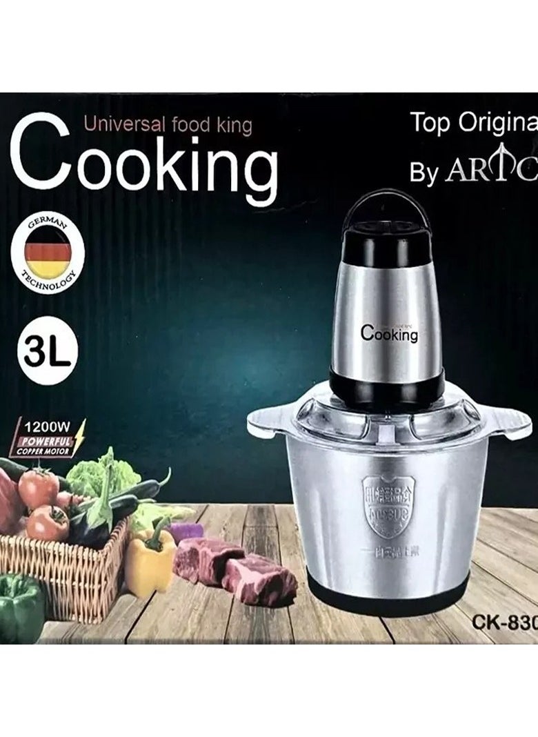 ARTC ARTC Food Chopper Electric Meat Grinder Machine Kitchen Aid Mini Food Processor Grinder for Meat Vegetables Fruits and Nuts Chopper  - Image 4
