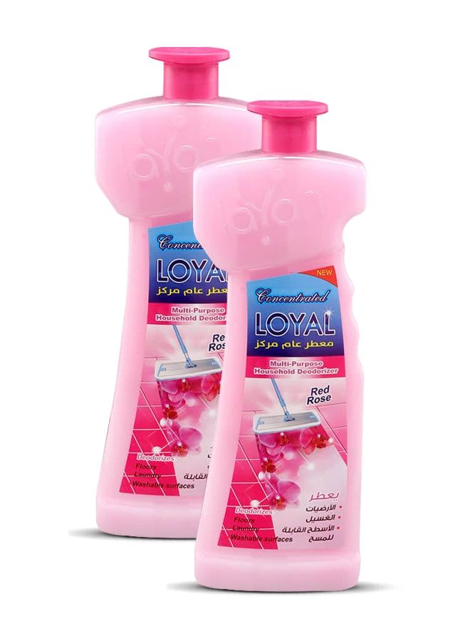 loyal Multi-Purpose Household Deodorizer Concentrated Gel, Red Rose, 2x700ml - Image 2