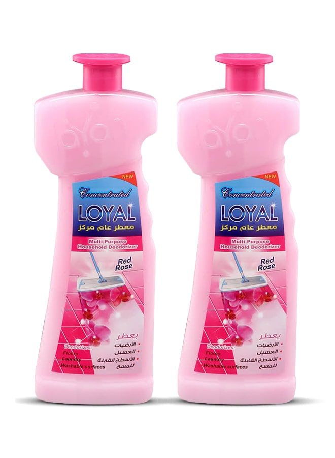 loyal Multi-Purpose Household Deodorizer Concentrated Gel, Red Rose, 2x700ml - Image 1