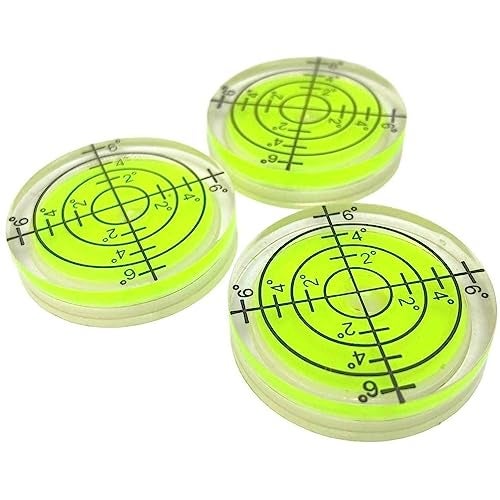 Taskar 1-1/4" (32mm) Precision Bullseye Round Bubble Spirit Level - 3 Pack - Image 1