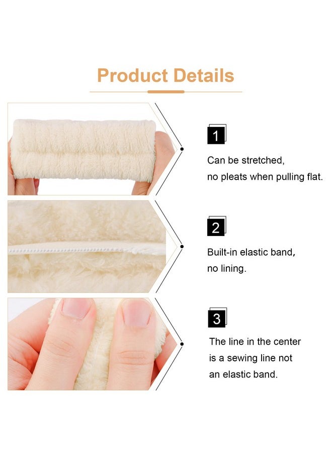 Velscrun VELSCRUN 6 Pack Makeup and Skincare Headbands, Brown Sponge Hair Band Bow Tie Set - Wristband Hair Accessories for Women Gifts  - Image 5