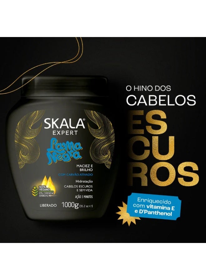 سكالا Expert Black Mud Conditioning Cream | Ideal for Smooth, Frizzy, Dry, Curly, Oily, Weak & Damaged Hair - Image 3