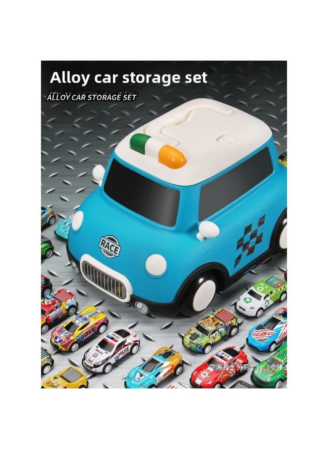 Children's Toy Boys 1-3 Years Old Baby Power Children One And A Half Years Old And Two Boys Early Education Development Birthday Gifts-Colour:Number Storage Car-red +storage Bucket+map  - Image 2