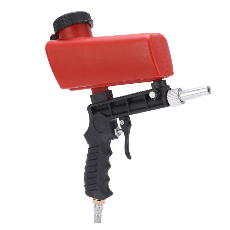 Pneumatic Sandblasting Gun 21lbs Capacity Adjustable Flow Handheld Sand Blaster - Durable Nylon Carbon Steel Sandblasting Tool for Car Repair Rust Removal - Image 5