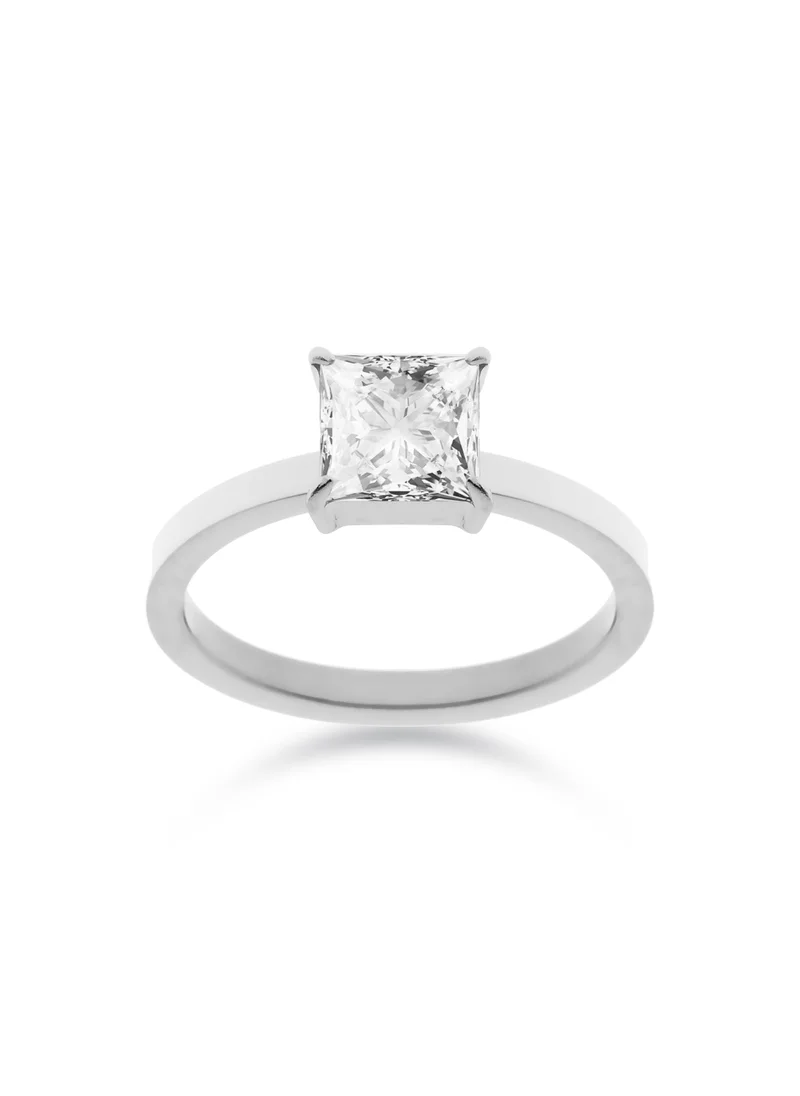 ليو جو Liu Jo Cher Silver Ring - White - LJ2435