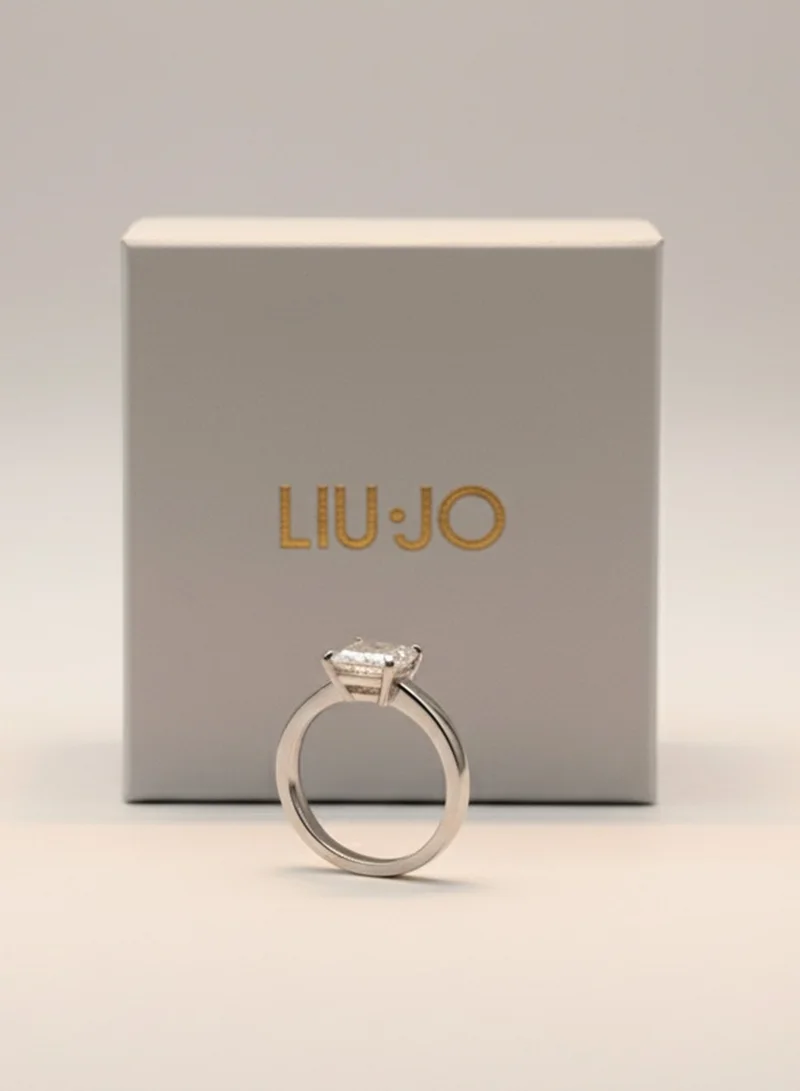 Liu Jo  Liu Jo Cher Silver Ring - White - LJ2435 for Women | Best Price UAE