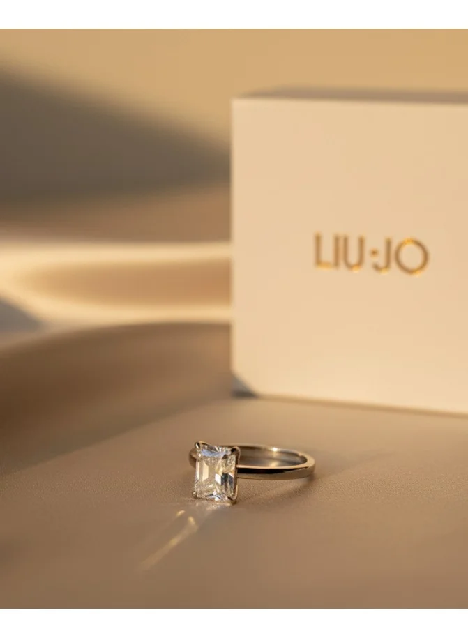 Liu Jo  Liu Jo Cher Silver Ring - White - LJ2435 for Women | Best Price UAE