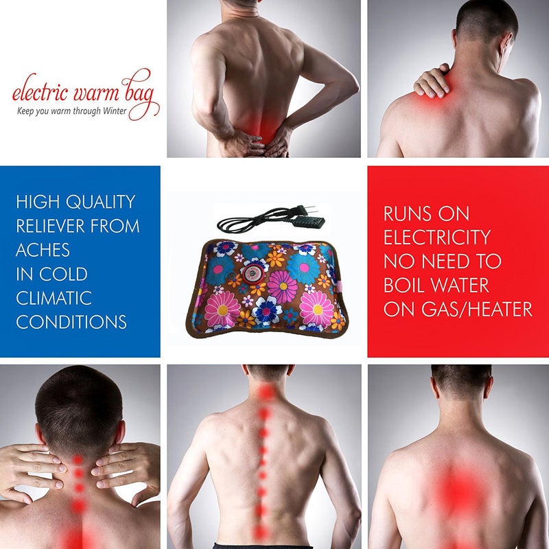 MCP Electric Hot Water Bottle Heat Pad (Heat Bag) For Pain Relief, Random Design and Color - Image 4