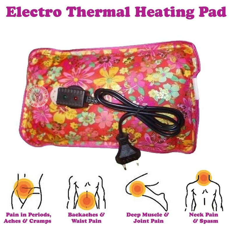 MCP Electric Hot Water Bottle Heat Pad (Heat Bag) For Pain Relief, Random Design and Color - Image 3