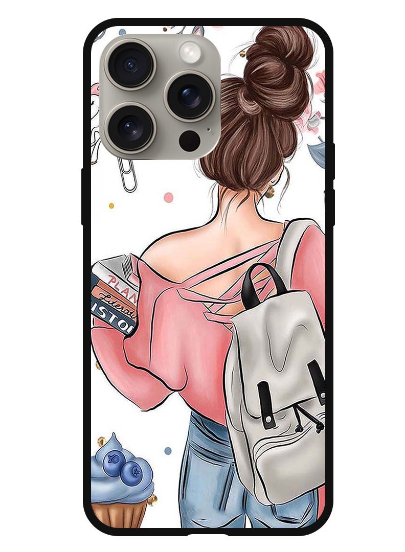 Theodor Protective Case Anti Scratch Shock Proof Bumper Cover For iPhone 15 Pro Max School Girl - Image 1