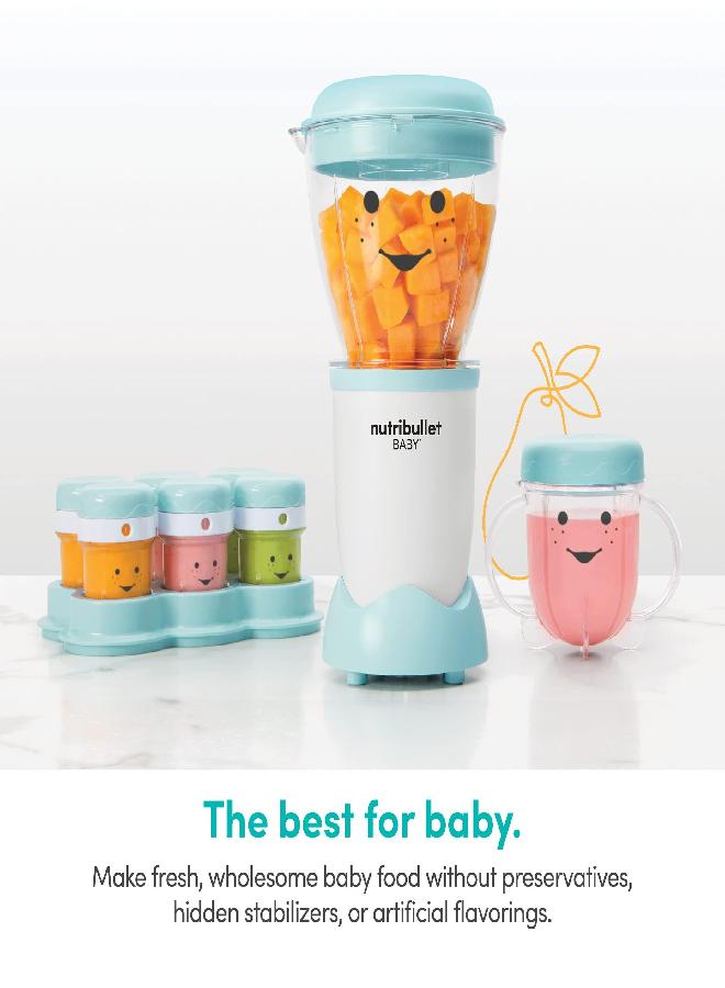 NutriBullet NBY-50100 Baby Complete Food-Making System, 32-Oz, White, Blue, Clear - Image 3