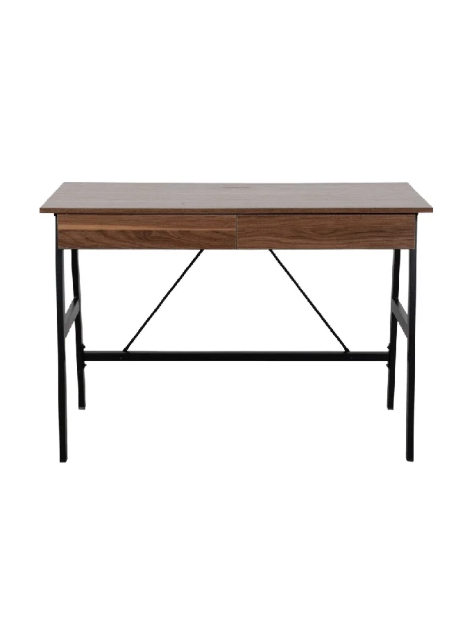 ميكاسا CD-23149B مكتب قابل للطي عالي الجودة بني وأسود 75 x 55 x 110 سم