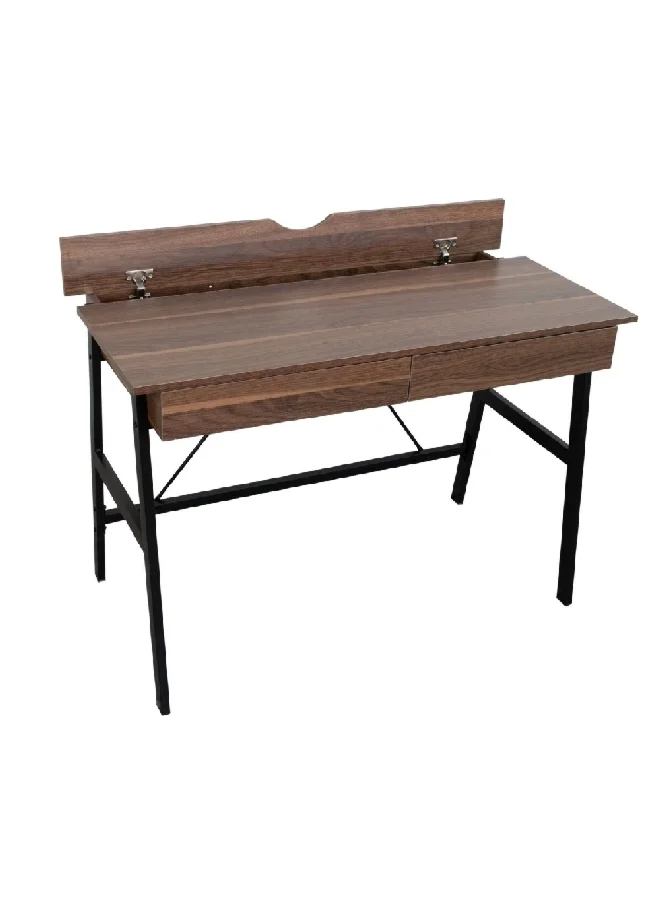 ميكاسا CD-23149B مكتب قابل للطي عالي الجودة بني وأسود 75 x 55 x 110 سم