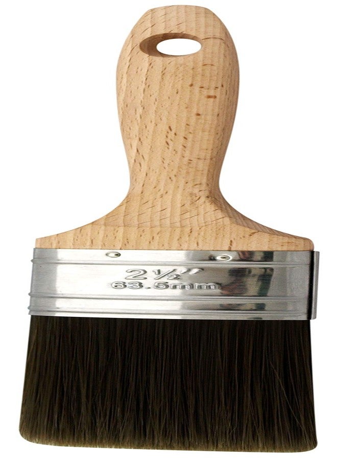 Richard 80737 Oval Angled Paint Brush with Wood Handle, 21/2" - Image 1