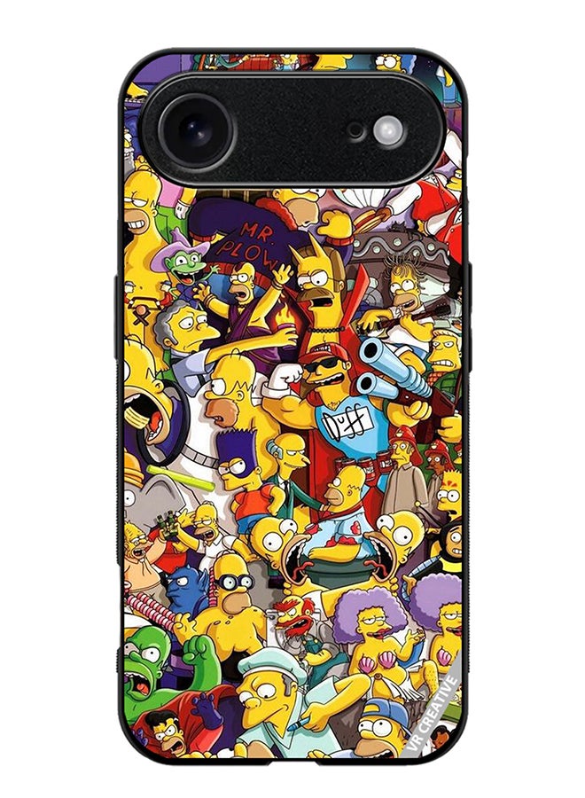 Protective Case Cover For Apple iPhone 17 Air Simpsons Design Multicolour