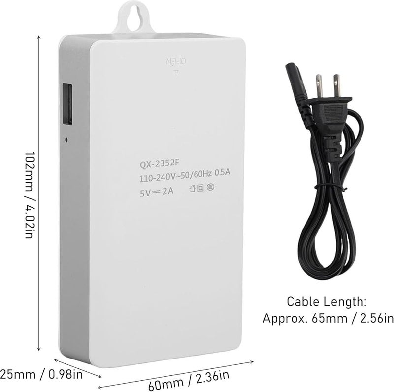 Mini UPS Battery Backup 2400mAh with US Plug for Security Camera Router LED Light - Image 3
