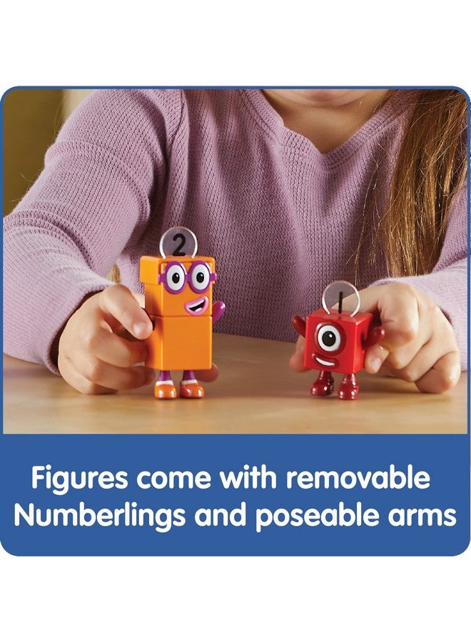 hand2mind hand2mind Numberblocks One and Two Bike Adventure, Cartoon Action Figure Set, Toy Figures, Toy Vehicle Playsets, Small Figurines for Kids, Number Toys, Math Toys for Kids 3-5, Birthday Gifts for Kids - Image 5
