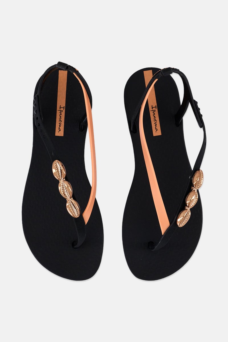 Ipanema Women Salty II Adjustable Buckle Closure Sandals, Black - Image 3