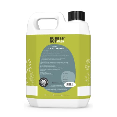 BubbleNut Wash Toilet Bowl Cleaner Liquid - Natural, Organic, Septic Safe, Fumes free, Biodegradable, Remover of Limescale & Yellow Stain from Hard Water, For Home and Office, Lime scale Descaler for Bathroom Floor (2.5 Lits) - Image 2