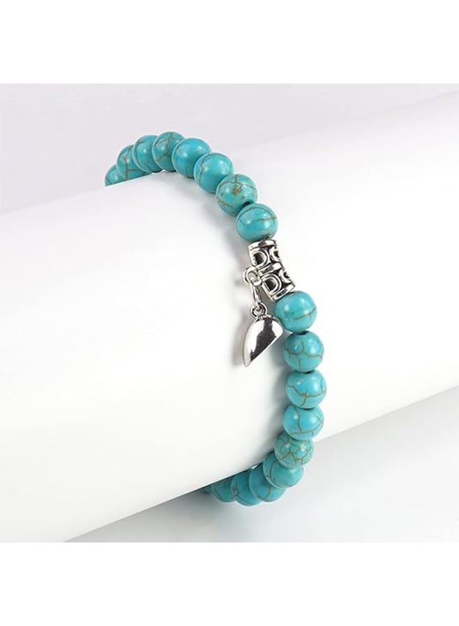 Lemon Matching Couple Bracelets, Healing Crystal Bracelets for Couples Matching Heart Bracelet for Lover Him & Her Boyfriend Girlfriend Valentine's Day Gifts - Image 5