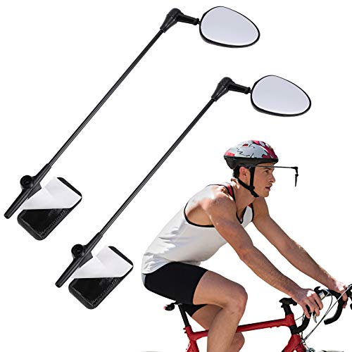 Accmor 2 Pack Bike Helmet Mirror, 360 Degree Adjustable Lightweight Bicycle Cycling Rear View Helmet Mirror for Cycling, Cycling Accessories - Image 1