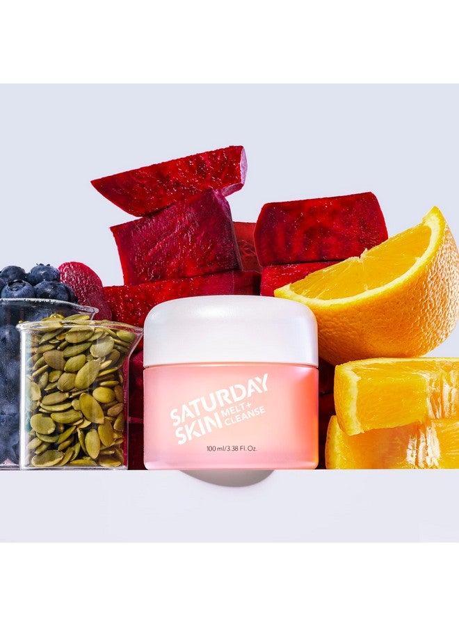 Saturday Skin Melt Cleanse Makeup Remover Balm Daily Cleansing Facial Balm to Oil Double Face Wash Vegan Remove Waterproof Makeup and Mascara - Image 3