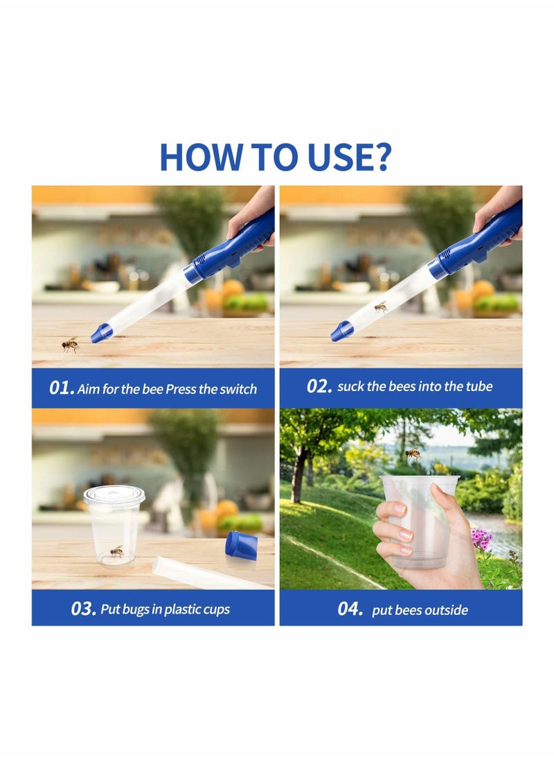 Y&D - Vacuum Bug Catcher, Spider and Insect Traps Catcher with USB Rechargeable Pest Control, Insects Handheld LED Flashlight for Stink Bug, Beetle, Suction Trap - Image 1