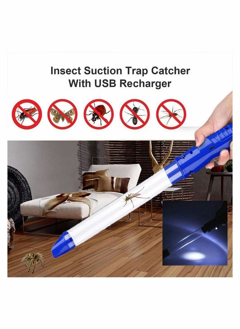 Y&D - Vacuum Bug Catcher, Spider and Insect Traps Catcher with USB Rechargeable Pest Control, Insects Handheld LED Flashlight for Stink Bug, Beetle, Suction Trap - Image 1