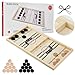 moopok Fast Sling Puck Game Fast Action Super Foosball Table Desktop Battle Slingshot Wooden Air Hockey Board Game Guaranteed Fun for Family Game Night or Friends Party - Image 3