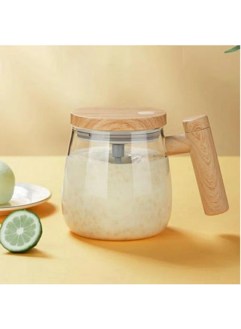 دينكس كوب مزج القهوة الكهربائي من الزجاج المقاوم للحرارة والبرودة سهل التنظيف ويعمل بلمسة واحدة - Image 1