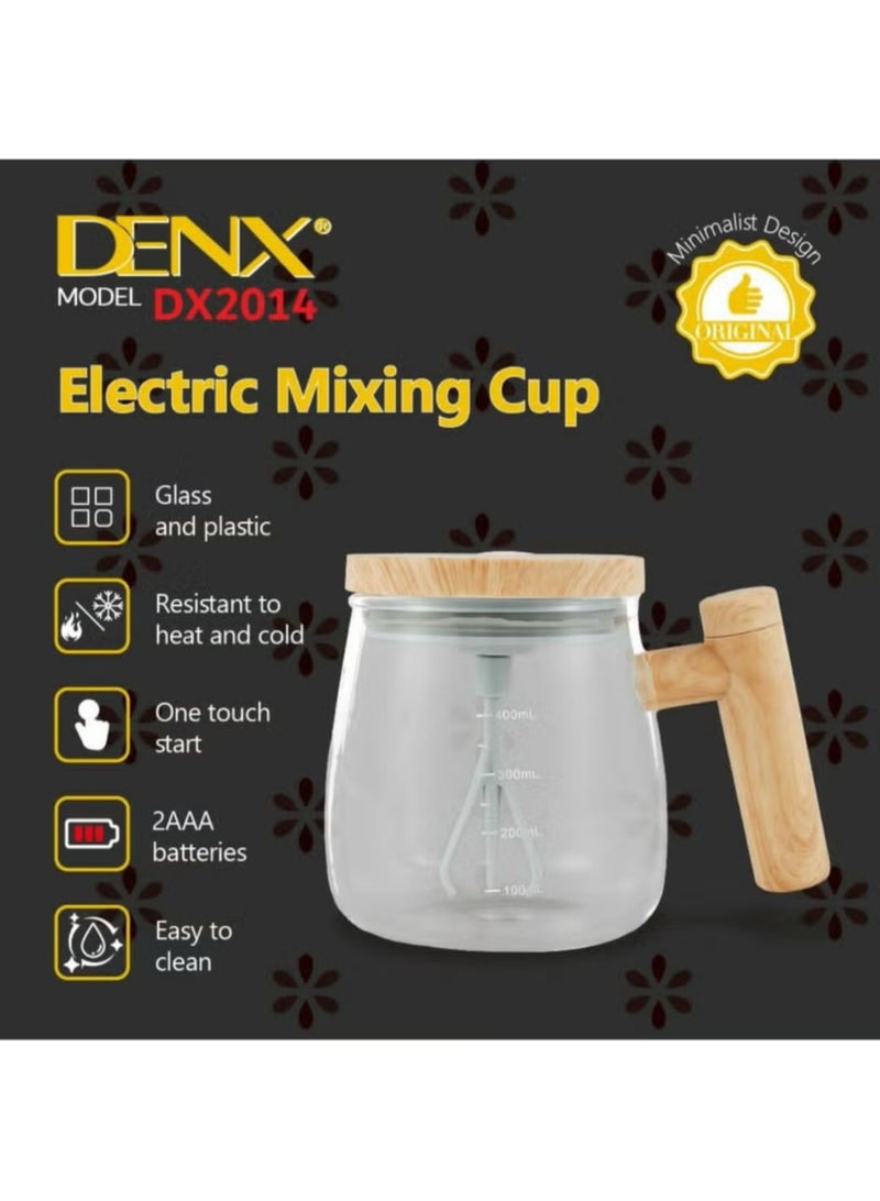 دينكس كوب مزج القهوة الكهربائي من الزجاج المقاوم للحرارة والبرودة سهل التنظيف ويعمل بلمسة واحدة - Image 5