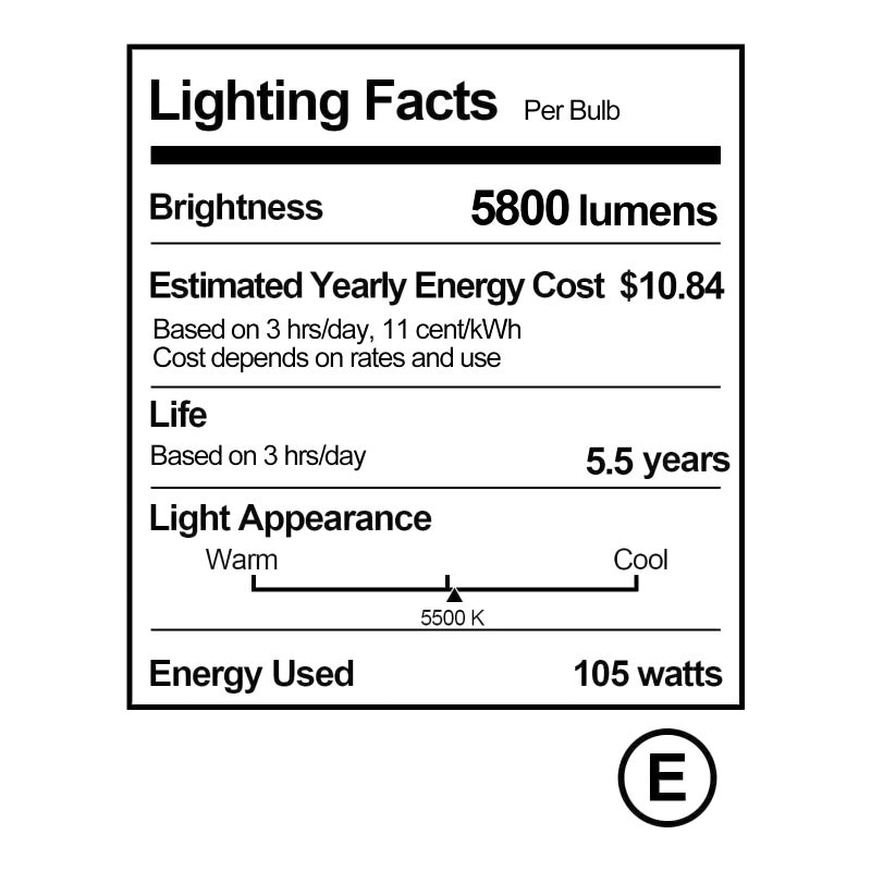 EMART Full Spectrum Light Bulb, 105W Spiral CFL 5500k Daylight for Softbox Lighting Kit, Replacement Lamp for Photography Photo Video Studio, Household Use, Portrait Shooting -2PACK - Image 5