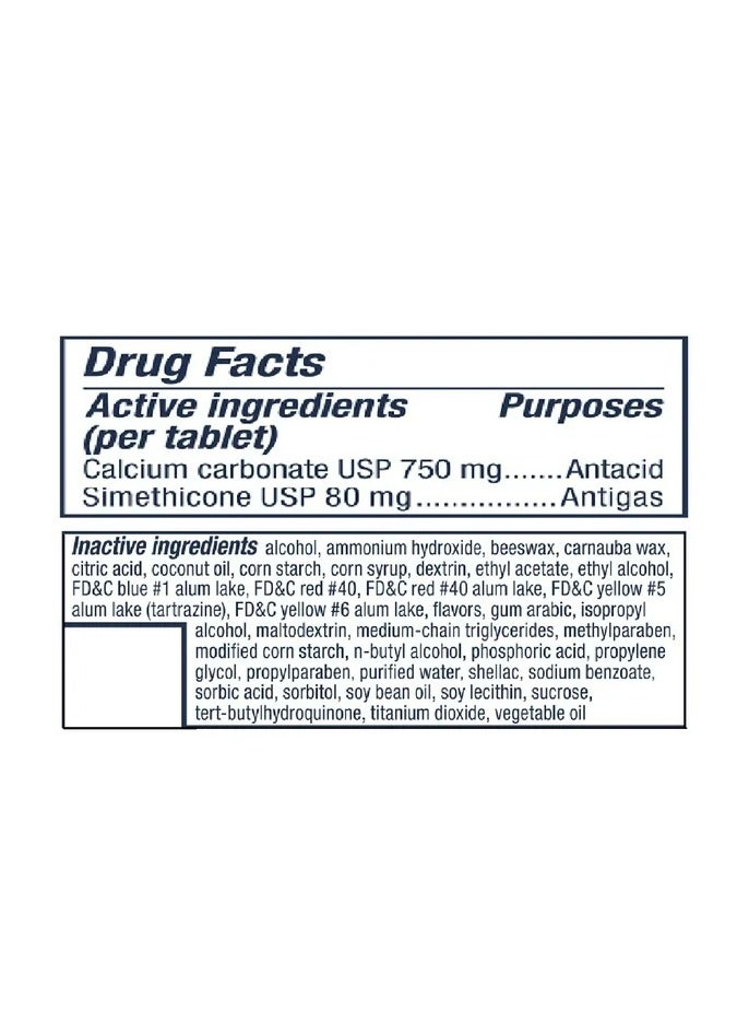 Tums + Gas Relief - Lemon  Strawberry, 28 Chewable Tablets - Image 3