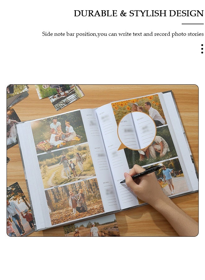 DUNISO Photo Album 4x6 inch, 300 photos Dustproof Photo Album For  Baby Boys Girls Travel Wedding Family Holiday Anniversary - Image 3