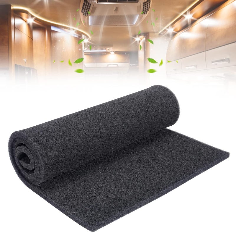 Acostop RV Air Conditioner Replacement Filters - Black 50PPI Filter for Most RV A/C Accessories, 40 x 16 x 0.6 Inches - Image 1
