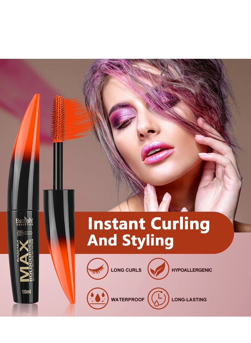 KASTWAVE 6 Colors Colored Mascara Set, Washable Mascara Makeup Volumizing for Eyelashes Charming Long Lasting Colorful Mascara for Eyelashes Eye Makeup - Image 3