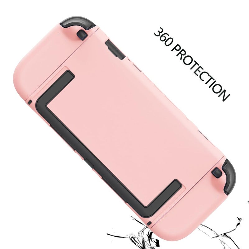 COMCOOL Dockable Case for Nintendo Switch 2 2025 - [Military Grade Drop Protection] Slim Shockproof with Anti-Fingerprint Switch 2 Protective Cover - Pink - Image 5