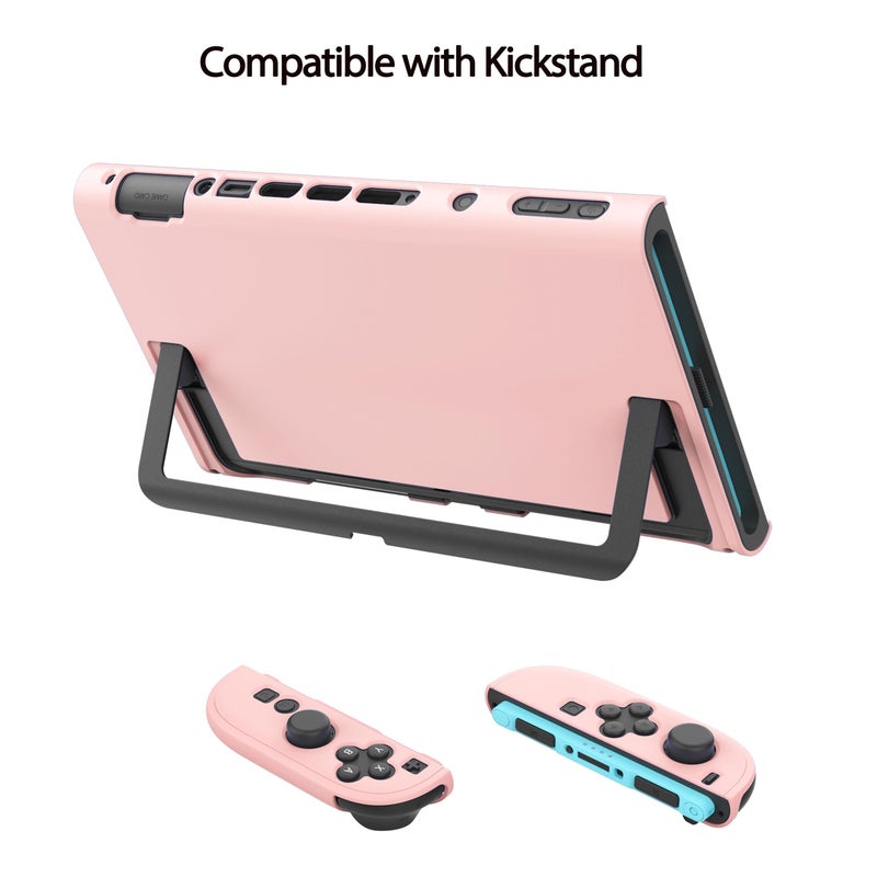 COMCOOL Dockable Case for Nintendo Switch 2 2025 - [Military Grade Drop Protection] Slim Shockproof with Anti-Fingerprint Switch 2 Protective Cover - Pink - Image 4