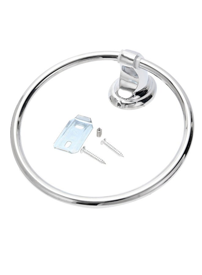 LAWAZIM Zinc Alloy Towel Ring - 15cm - Wall Mounted Modern Hand Towel Holder with Rustproof Finish and Screws Included, Bathroom Hardware Accessories for Bathrooms, Kitchens, and Utility Areas - Image 4