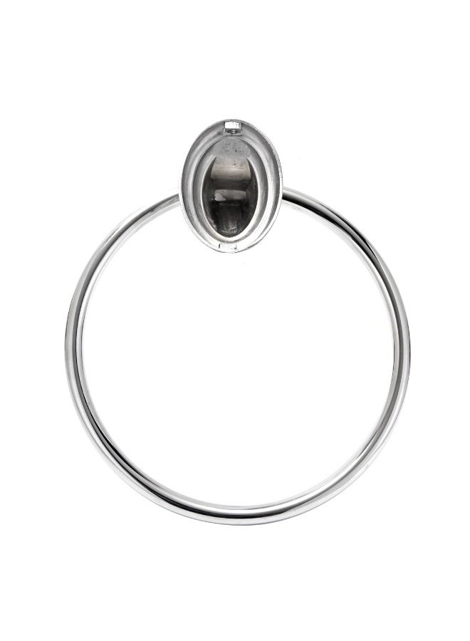 LAWAZIM Zinc Alloy Towel Ring - 15cm - Wall Mounted Modern Hand Towel Holder with Rustproof Finish and Screws Included, Bathroom Hardware Accessories for Bathrooms, Kitchens, and Utility Areas - Image 3