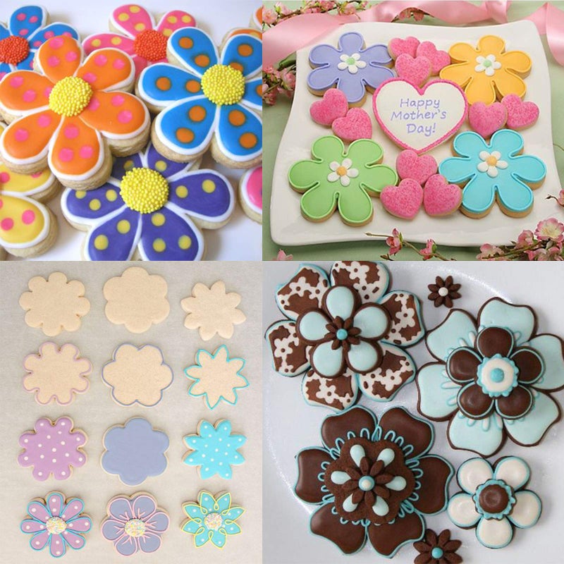 Tmflexe Flower Cookie Cutter  Pack of 5 - Image 3