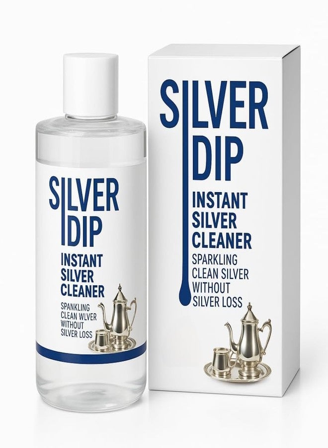 WISIMMALL Silver Dip Instant Silver Cleaner Liquid | Removes Tarnish in Seconds | For Silver Jewellery, Pooja Items, Utensils, Coins & Antiques | No Silver Loss | Ammonia Free | Long-Lasting Shine (Pack Of 1) - Image 1