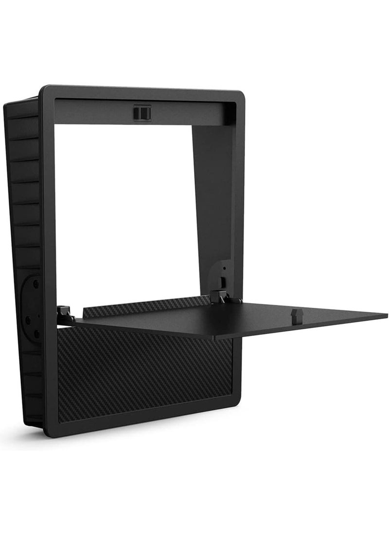Spigen - One-Touch Hidden Storage Box (Carbon Edition) for Tesla Model 3 (2021 to 2023) and Model Y (2021 to Current) Center Console Organizer Armrest - Image 1