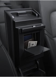 Spigen One-Touch Hidden Storage Box (Carbon Edition) for Tesla Model 3 (2021 to 2023) and Model Y (2021 to Current) Center Console Organizer Armrest  - Image 5
