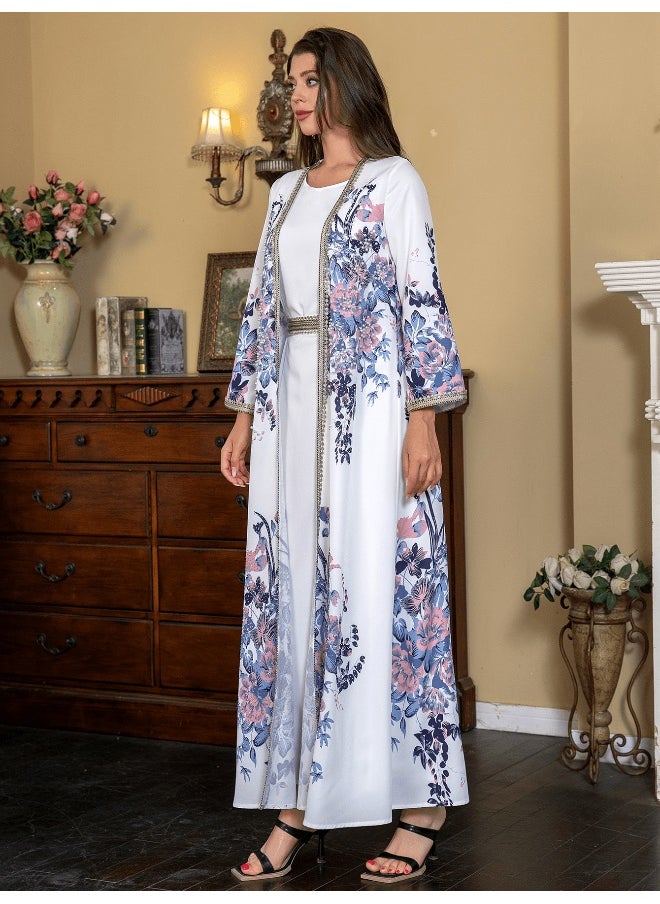 Women's Floral Beaded Long Robe Dress - pzsku/Z918D9C5C114E3BF723A7Z/45/_/1732171543/14ce360b-260f-4678-a4da-e90b7e502996