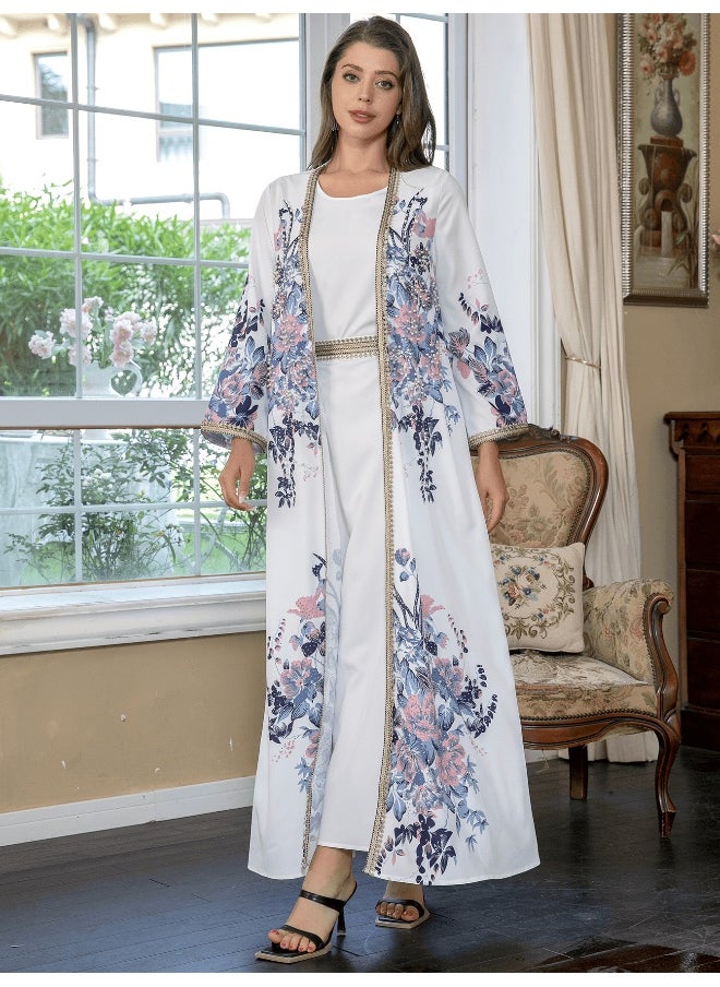 Women's Floral Beaded Long Robe Dress - pzsku/Z918D9C5C114E3BF723A7Z/45/_/1732171544/d5911d00-8882-4836-8116-906f17b3f6b9